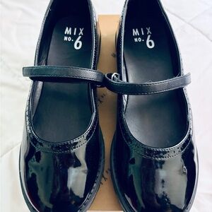 Mix No. 6 Shiny Black Kids Dress Shoes